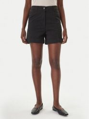 BOSS Szorty materiałowe C_Tanessa-D 50556391 Czarny Regular Fit. Czarne szorty damskie Boss, bez wzorów, z bawełny. Za 399.99 zł.