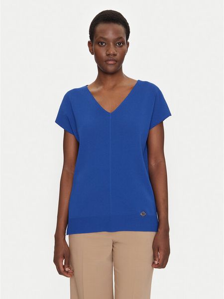 Luisa Spagnoli Sweter Caracalla 58686 Niebieski Regular Fit. Niebieskie swetry klasyczne damskie Luisa Spagnoli, l, z syntetyku, bez kołnierzyka. Za 589.99 zł.