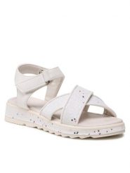 Nelli Blu Sandały CM2101030-1 Biały. Białe sandały dziewczęce Nelli Blu, z materiału, bez obcasa, bez zapięcia. Za 89.99 zł.