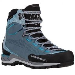 Buty trekkingowe damskie La Sportiva La Trango Tech Gtx. Niebieskie obuwie trekkingowe damskie La Sportiva, z materiału, za kostkę, bez zapięcia. Za 1,217.00 zł.