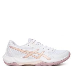 Buty halowe Asics. Białe obuwie sportowe casual damskie Asics. Za 339.99 zł.
