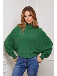 Joséfine Golf "Balencia" w kolorze zielonym rozmiar: M. Zielone golfy damskie Joséfine, m, bez wzorów, z kaszmiru, bez ramiączek. Za 143.99 zł.