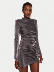 Simona Corsellini Sukienka koktajlowa A24CEAB049 Fioletowy Slim Fit. Fioletowe sukienki damskie SIMONA CORSELLINI, bez wzorów, z syntetyku, wizytowe, bez ramiączek. Za 699.99 zł.