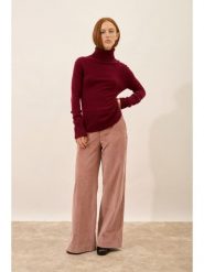 Just Cashmere Kaszmirowy golf "Lexie" w kolorze bordowym rozmiar: M. Czerwone golfy damskie Just Cashmere, m, bez wzorów, z kaszmiru, bez ramiączek. Za 413.99 zł.