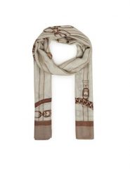 Guess Szal AW5351 VIS03 Beżowy. Brązowe szaliki damskie Guess, z aplikacjami, z materiału. Za 199.99 zł.
