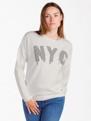 KEY LARGO Bluza "Brooklyn" w kolorze białym rozmiar: L. Białe bluzy damskie KEY LARGO, l, bez wzorów, bez kaptura. Za 88.02 zł.