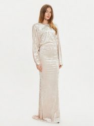 PINKO Sukienka wieczorowa 104497 A29L Écru Slim Fit. Sukienki damskie Pinko, bez wzorów, z syntetyku, wizytowe, bez ramiączek. Za 869.99 zł.
