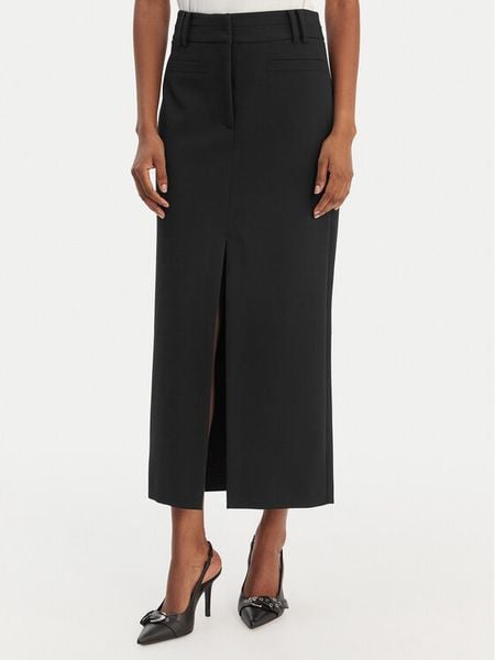 Patrizia Pepe Spódnica midi 8G0515/A498-K103 Czarny Regular Fit. Czarne spódnice damskie Patrizia Pepe, bez wzorów, z syntetyku, midi. Za 1,039.00 zł.