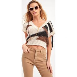 Sweter LIU JO. Swetry klasyczne damskie Liu Jo, l, bez kołnierzyka. W wyprzedaży za 476.47 zł.