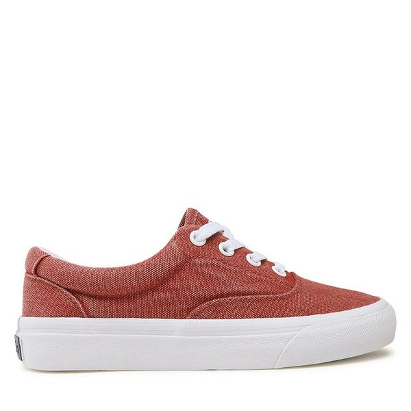 Tenisówki Polo Ralph Lauren. Czerwone trampki damskie Polo Ralph Lauren, bez wzorów, bez zapięcia. Za 269.99 zł.