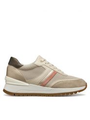 Geox Sneakersy D Desya D3500A 0AS54 CH62L Beżowy. Brązowe obuwie sportowe damskie Geox, ze skóry, bez zapięcia. Za 429.99 zł.