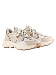 Högl Skórzane sneakersy "Faith" w kolorze beżowym rozmiar: 38,5. Brązowe obuwie sportowe damskie Högl, z materiału, bez zapięcia. Za 351.38 zł.