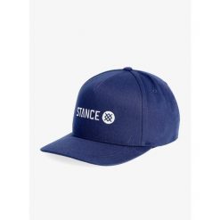 Czapka z daszkiem Stance Icon Snapback Hat - navy. Niebieskie czapki z daszkiem damskie Stance, bez wzorów. Za 87.99 zł.