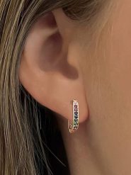 DI GIORGIO Pozłacane kolczyki-kreole z cyrkoniami rozmiar: onesize. Żółte kolczyki damskie DI GIORGIO, z cyrkonią, pozłacane. Za 148.96 zł.