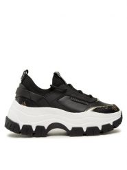 Guess Sneakersy Braydin FL8BYD SMF12 Czarny. Czarne obuwie sportowe damskie Guess, ze skóry, bez zapięcia. Za 449.99 zł.