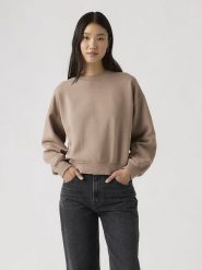 Levi's Bluza w kolorze beżowym rozmiar: S. Brązowe bluzy damskie Levi's, s, bez wzorów, z bawełny, bez kaptura. Za 125.27 zł.