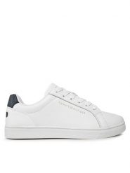 Tommy Hilfiger Sneakersy Essential Cupsole Sneaker FW0FW07687 Biały. Białe obuwie sportowe damskie Tommy Hilfiger, ze skóry, bez zapięcia. Za 219.99 zł.