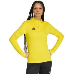 Bluza damska adidas Entrada 26 Training Top. Żółte bluzy damskie Adidas, bez wzorów, z materiału, bez kaptura. Za 121.99 zł.