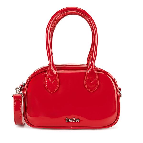 Torebka DeeZee. Czerwone kuferki damskie DeeZee, bez wzorów, bez dodatków. Za 129.99 zł.