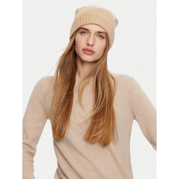 Czapka Liu Jo. Brązowe czapki damskie Liu Jo, na zimę, bez wzorów. Za 239.99 zł.