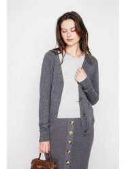 C& Jo Kardigan w kolorze szarym rozmiar: 38. Szare kardigany damskie C& Jo, bez wzorów, ze splotem. Za 121.99 zł.