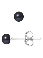 Pearl Addict Kolczyki-wkrętki z perłami w kolorze granatowym rozmiar: onesize. Niebieskie kolczyki damskie Pearl Addict, z perłą, srebrne. Za 108.99 zł.