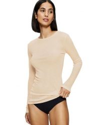 Triumph Koszulka "Beauty Layers" w kolorze beżowym rozmiar: XS. Brązowe bluzki damskie Triumph, xs, bez wzorów, bez kołnierzyka, bez ramiączek. Za 56.93 zł.