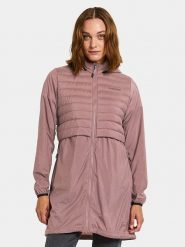 Didriksons Parka hybrydowa "Isabella" w kolorze jasnoróżowym rozmiar: 40. Różowe parki damskie Didriksons, bez kaptura. Za 346.18 zł.