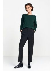 Rich & Royal Koszulka w kolorze ciemnozielonym rozmiar: XS. Zielone koszulki damskie Rich & Royal, xs, bez wzorów, z bawełny, bez kołnierzyka, bez ramiączek. Za 78.99 zł.