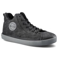 Czarne Sneakersy Damskie Big Star Stylowe Obuwie. Czarne obuwie sportowe damskie Big Star, na jesień, ze skóry ekologicznej, bez zapięcia, trekkingowe. Za 112.00 zł.