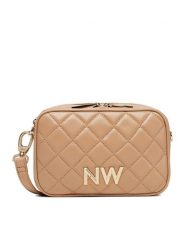 Nine West Torebka CEO-Greenwich-Glam-LX7669 Beżowy. Brązowe listonoszki damskie Nine West, bez wzorów, z materiału, bez dodatków. Za 279.99 zł.