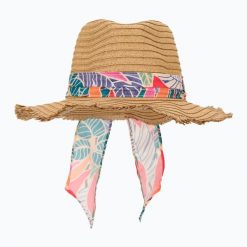 Kapelusz damski Rip Curl Oceans Panama. Brązowe kapelusze damskie Rip Curl, bez wzorów, z materiału, klasyczne. Za 129.99 zł.