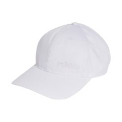 Czapka z daszkiem adidas Baseball Outline Linear. Białe czapki z daszkiem damskie Adidas, na jesień, bez wzorów, z bawełny. Za 58.99 zł.