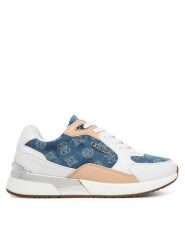 Guess Sneakersy FLJM20 DEN12WH Niebieski. Niebieskie obuwie sportowe damskie Guess, z materiału, bez zapięcia. Za 549.99 zł.