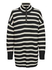ONLY Sweter w kolorze czarno-kremowym rozmiar: L. Czarne swetry klasyczne damskie Only, l, bez kołnierzyka. Za 92.21 zł.