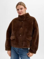 JOOP! Damowa kurtka ze sztucznego futra Kobiety brązowy, 42. Brązowe kurtki damskie Joop!, bez wzorów, bez kaptura. Za 1,349.95 zł.