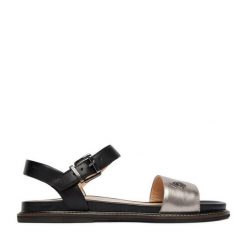 Sandały U.S. Polo Assn. Szare sandały damskie U.S. Polo Assn., bez wzorów, bez obcasa, na płaskiej podeszwie, bez zapięcia. Za 299.99 zł.