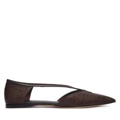 Baleriny Max Mara. Brązowe balerinki damskie Max Mara, bez wzorów. Za 1,594.99 zł.