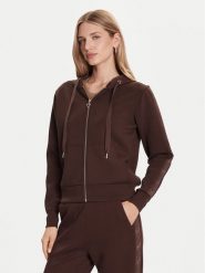 Guess Bluza W5YQ05 KBYE2 Brązowy Regular Fit. Brązowe bluzy damskie Guess, xl, z aplikacjami, z syntetyku, bez kaptura. Za 339.99 zł.