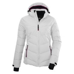 Kurtka narciarska damska Killtec. Szare kurtki damskie Killtec, na zimę, xl, bez wzorów, z poliesteru, bez kaptura. Za 356.00 zł.