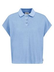 Eight2Nine Koszulka w kolorze błękitnym rozmiar: XL. Niebieskie bluzki damskie Eight2Nine, xl, bez wzorów, z bawełny, bez kołnierzyka, bez ramiączek. Za 43.99 zł.