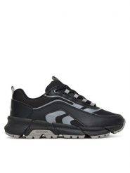 Geox Sneakersy J Flexyper Plus J56MVB 0FU54 C0017 D Czarny. Czarne buty sportowe chłopięce Geox, ze skóry, bez zapięcia. Za 209.99 zł.