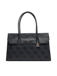 Guess Torebka Kiera TWOB97 32024 Czarny. Czarne shopper bag Guess, z aplikacjami, ze skóry, bez dodatków. Za 794.99 zł.