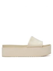 Calvin Klein Jeans Klapki Flatform Sandal Slide In Nylon YW0YW01791 Écru. Klapki damskie Calvin Klein Jeans, bez wzorów, z jeansu, bez obcasa, bez zapięcia. W wyprzedaży za 199.99 zł.