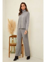 Soft Cashmere Spodnie w kolorze szarym rozmiar: 34/36. Szare spodnie materiałowe damskie Soft Cashmere, bez wzorów, z kaszmiru. Za 130.99 zł.