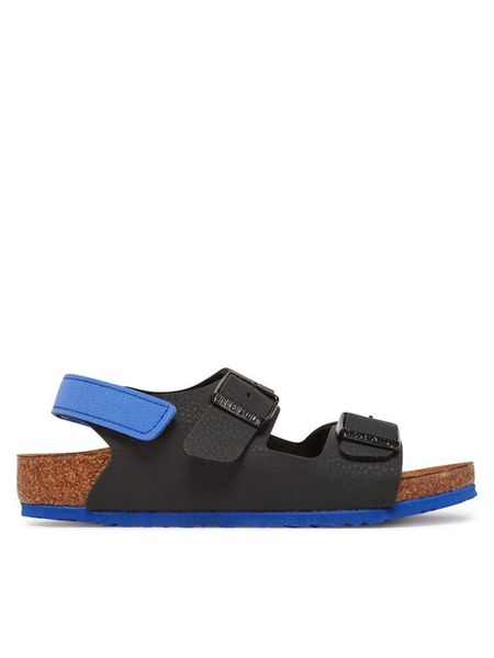 Birkenstock Sandały Milano As Kids 1029469 S Czarny. Czarne sandały chłopięce Birkenstock, ze skóry, bez zapięcia. Za 269.99 zł.
