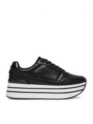 Nine West Sneakersy CEO-AW25-3C201 Czarny. Czarne obuwie sportowe damskie Nine West, z materiału, bez zapięcia. Za 279.99 zł.