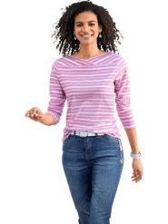 WITT WEIDEN Bluzka w kolorze jasnoróżowym rozmiar: 48. Różowe bluzki damskie WITT WEIDEN, bez wzorów, bez kołnierzyka, bez ramiączek. Za 19.54 zł.