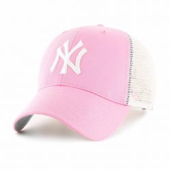 Czapka z daszkiem 47 Brand MLB New York Yankees Branson B-BRANS17CTP-RSA. Czerwone czapki z daszkiem damskie 47 Brand, bez wzorów. Za 134.41 zł.
