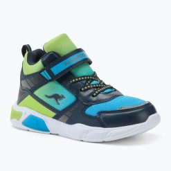 Buty juniorskie KangaROOS K-SLB Clave Mid EV. Czarne obuwie trekkingowe damskie KangaROOS, bez zapięcia. Za 179.99 zł.